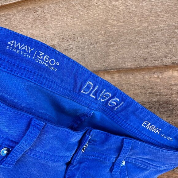 DL1961 Emma Leggings Ocean Blue Skinny Jeans Size 28 - Picture 8 of 13
